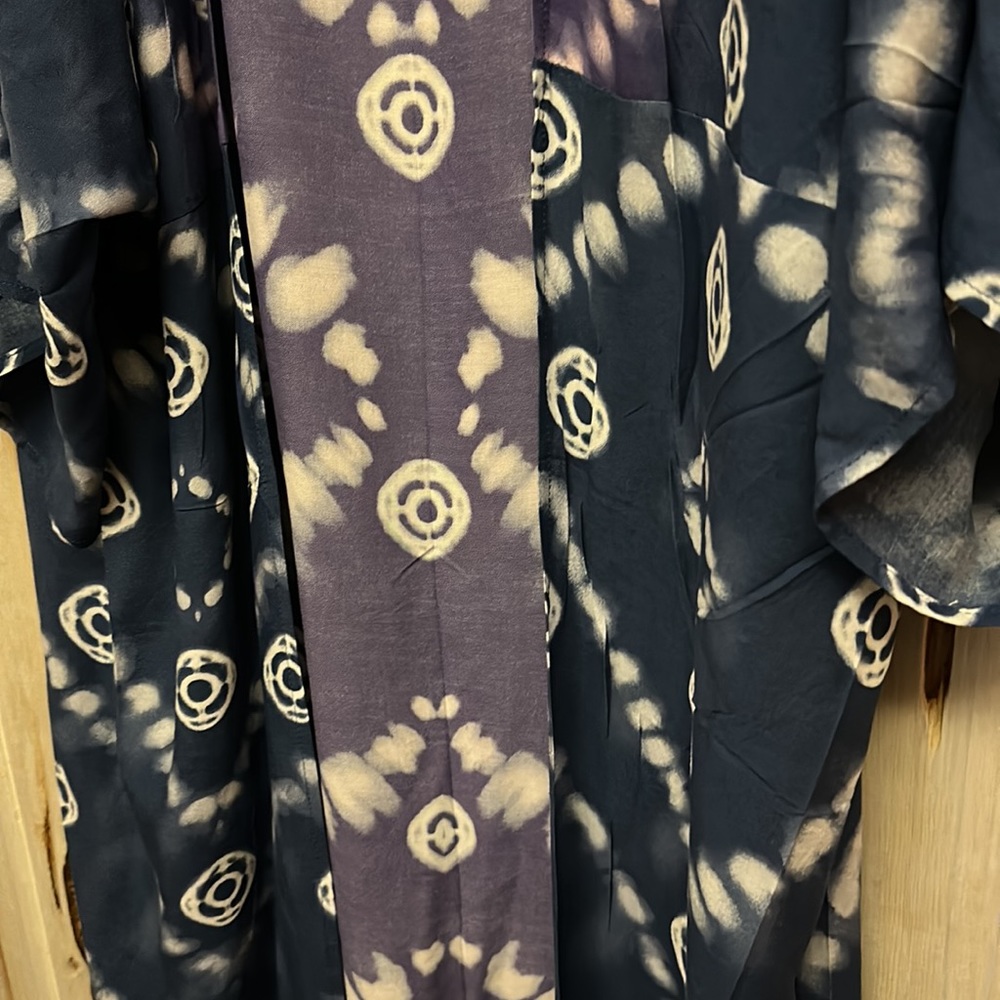 NWT Boutique Indigo Blue Moon Tie Dye Kimono - Picture 10 of 15